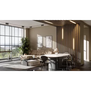 Брус декоративный МДФ Ликорн 40*70 Тёмно-серый БД-1.70