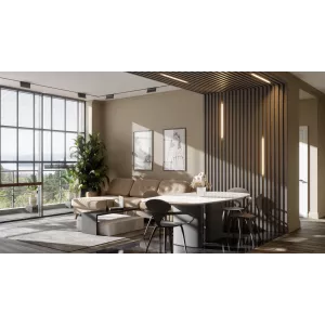 Брус декоративный МДФ Ликорн 40*40 Тёмно-серый БД-1.40