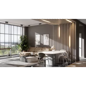 Брус декоративный МДФ Ликорн 40*70 Светло-серый БД-1.70