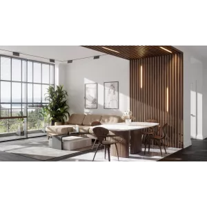 Брус декоративный МДФ Ликорн 40*40 Орех американский БД-1.40