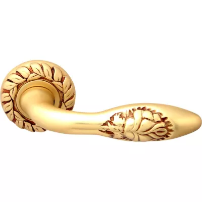 Ручки на розетке MELODIA Дверная ручка на розетке 243 60 мм Rosa Французское золото