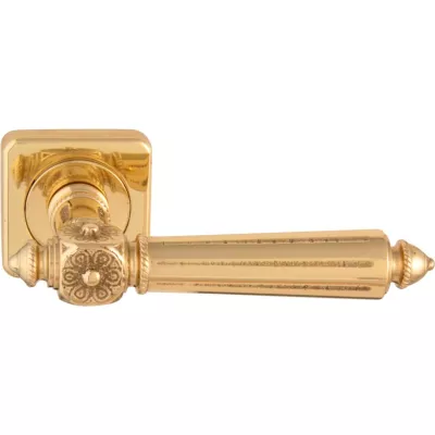 Ручки на розетке MELODIA Дверная ручка на розетке 246 Z1 Nike Полированная латунь