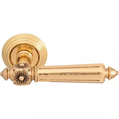 Ручки на розетке MELODIA Дверная ручка на розетке 246 P Nike Полированная латунь