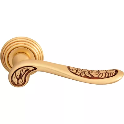 Ручки на розетке MELODIA Дверная ручка на розетке 285P Daisy Французское золото