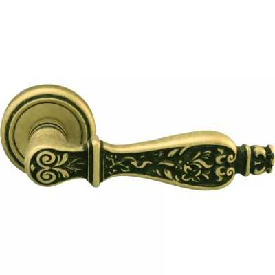 Ручки на розетке MELODIA Дверная ручка на розетке 465 V Siracusa Старинная латунь VG