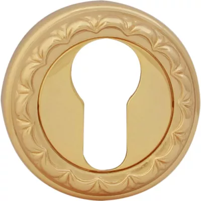 Ручки на розетке MELODIA Накладка Cyl на розетке D Французское золото