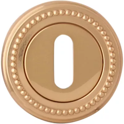 Ручки на розетке MELODIA Накладка Cab на розетке L Полированная латунь