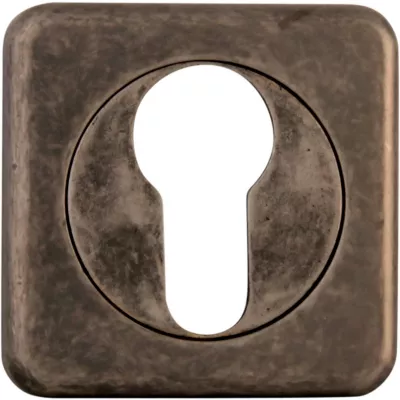 Ручки на розетке MELODIA Накладка Cyl на розетке Z1 Античное серебро