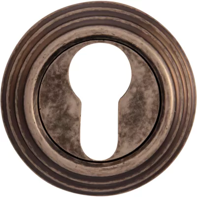 Ручки на розетке MELODIA Накладка Cyl на розетке P Античное серебро