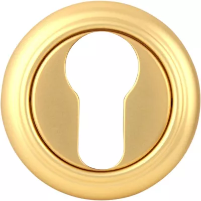 Ручки на розетке MELODIA Накладка Cyl на розетке 50V Матовая латунь/латунь