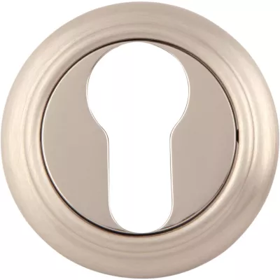 Ручки на розетке MELODIA Накладка Cyl на розетке 50V Матовый хром/хром