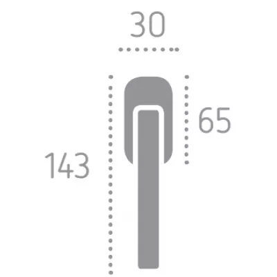 ручки оконные MELODIA Оконная ручка 0235 Серебро + коричневый