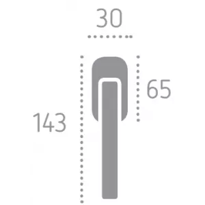 Оконная ручка 0235 Античное серебро