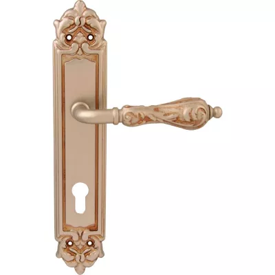 Ручки на планке MELODIA 229/229 Cyl Libra Французское серебро