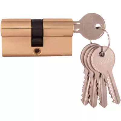 Цилиндры MELODIA Цилиндр 60 30/30 5 ключей Полированная латунь