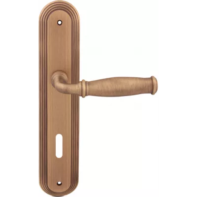 Ручки на планке MELODIA 266 Isabel Cab на пластине Demetra Матовая бронза