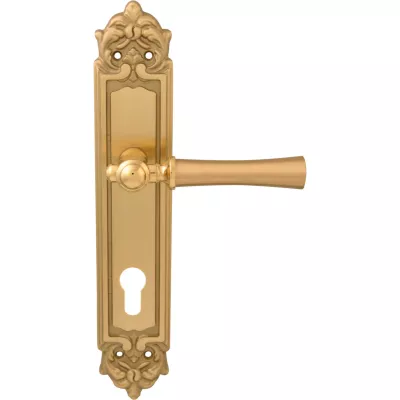 Ручки на планке MELODIA 283/229 Cyl Carlo Матовая латунь/латунь