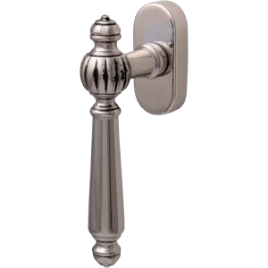 Оконная ручка 0235 Серебро 925 + Черный