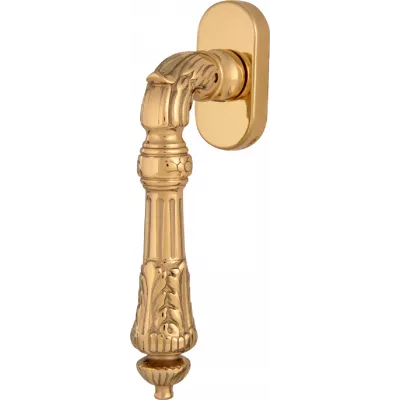 ручки оконные MELODIA Оконная ручка 0292 Samantha Полированная латунь