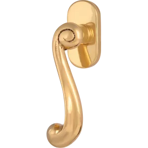 Оконная ручка 0131 Полированная латунь