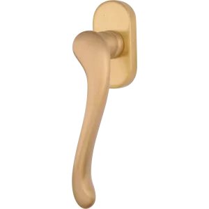 Оконная ручка 0129 Palma Матовая латунь/латунь