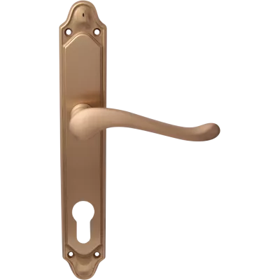 Ручки на планке MELODIA 129/158 Cyl Palma Матовая латунь/латунь