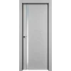 Дверь Офрам БЕРГЕН стекло белый триплекс, эмаль серая