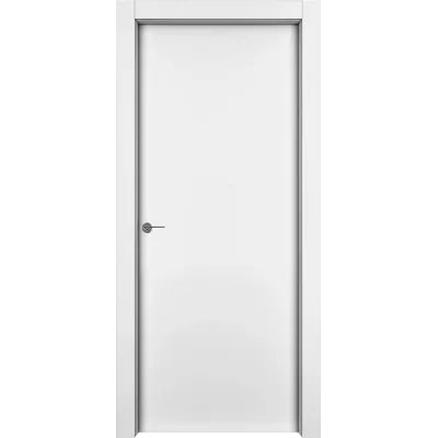 Дверь Офрам ВЭЙВ глухая, эмаль кремовая RAL 9001