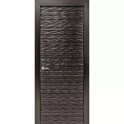 Дверь Офрам ВЭЙВ глухая, эмаль черная