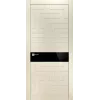 Дверь Офрам ЛАБИРИНТ со стеклом, эмаль кремовая RAL 9001
