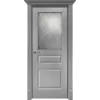 Дверь Офрам ПРАЙМ со стеклом, эмаль серая