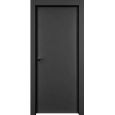 Дверь Офрам ГЕО глухая, эмаль черная