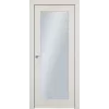 Дверь Офрам КЛАССИКА со стеклом, эмаль кремовая RAL 9001
