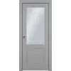 Дверь Офрам КЛАССИКА-2 со стеклом, эмаль серая