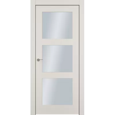 Дверь Офрам КЛАССИКА-33 со стеклом, эмаль кремовая RAL 9001