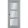 Дверь Офрам КЛАССИКА-33 со стеклом, эмаль серая