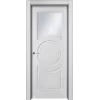 Дверь Офрам МЕТРО со стеклом, эмаль белая