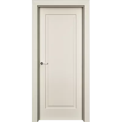 Дверь Офрам НАФТА глухая, эмаль кремовая RAL 9001