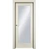 Дверь Офрам НАФТА со стеклом, эмаль кремовая RAL 9001