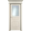 Дверь Офрам НАФТА-3 со стеклом, эмаль кремовая RAL 9001