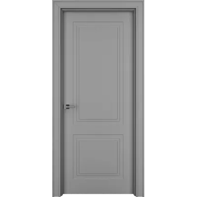 Дверь Офрам ПАСПАРТУ-2 глухая, эмаль серая