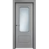 Дверь Офрам РИАН-2 со стеклом, эмаль серая