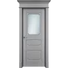 Дверь Офрам РИАН-3 со стеклом, эмаль серая