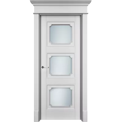 Дверь Офрам РИАН-33 со стеклом, эмаль белая