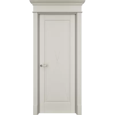 Дверь Офрам ТАНЖЕР Х глухая, эмаль кремовая RAL 9001