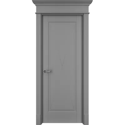 Дверь Офрам ТАНЖЕР Х глухая, эмаль серая