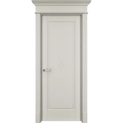 Дверь Офрам ТАНЖЕР ХО глухая, эмаль кремовая RAL 9001