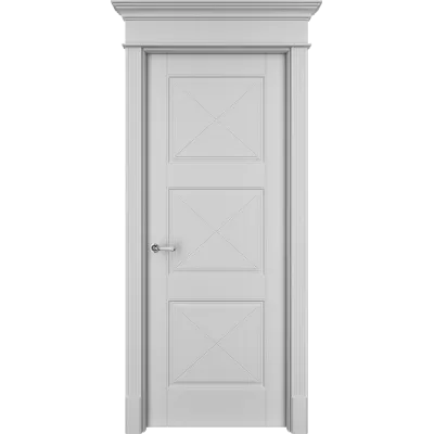 Дверь Офрам ТАНЖЕР-33Х глухая, эмаль белая