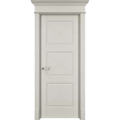 Дверь Офрам ТАНЖЕР-33Х глухая, эмаль кремовая RAL 9001