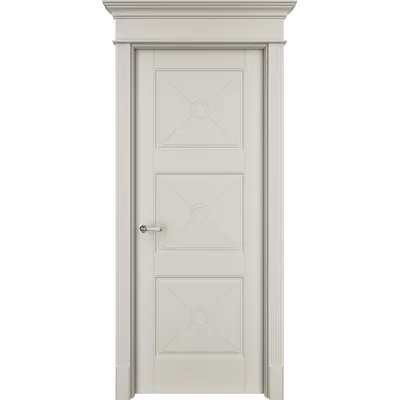 Дверь Офрам ТАНЖЕР-33ХО глухая, эмаль кремовая RAL 9001